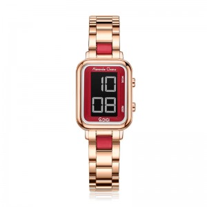 Alexandre Christie AC 9401 Rosegold Red Digital LHBRGRE